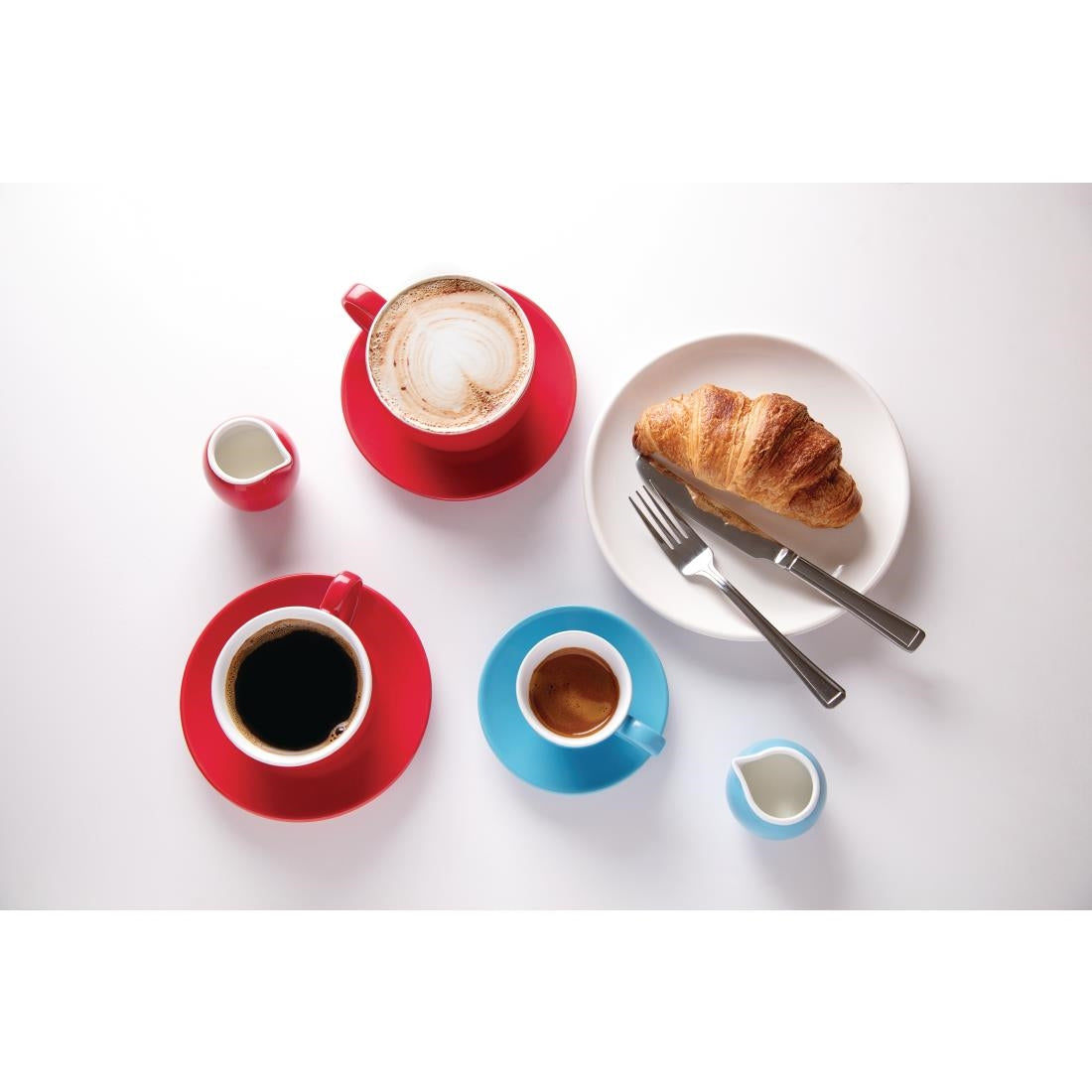 Olympia Café coupebord wit 20cm (12 stuks)