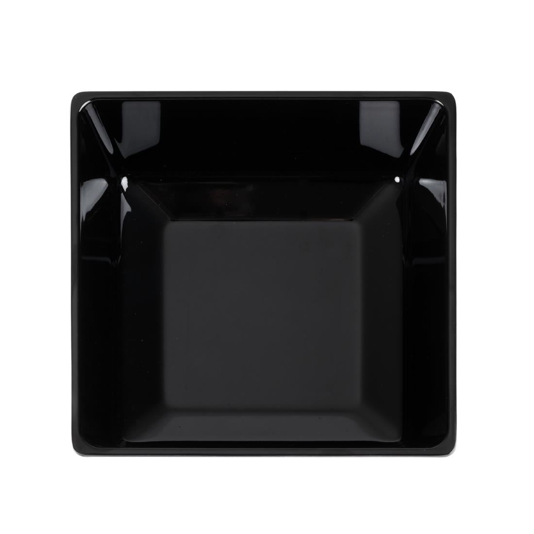 APS Float vierkante melamine kom zwart 19x19cm