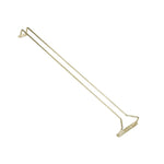 Glasrek messing 61cm