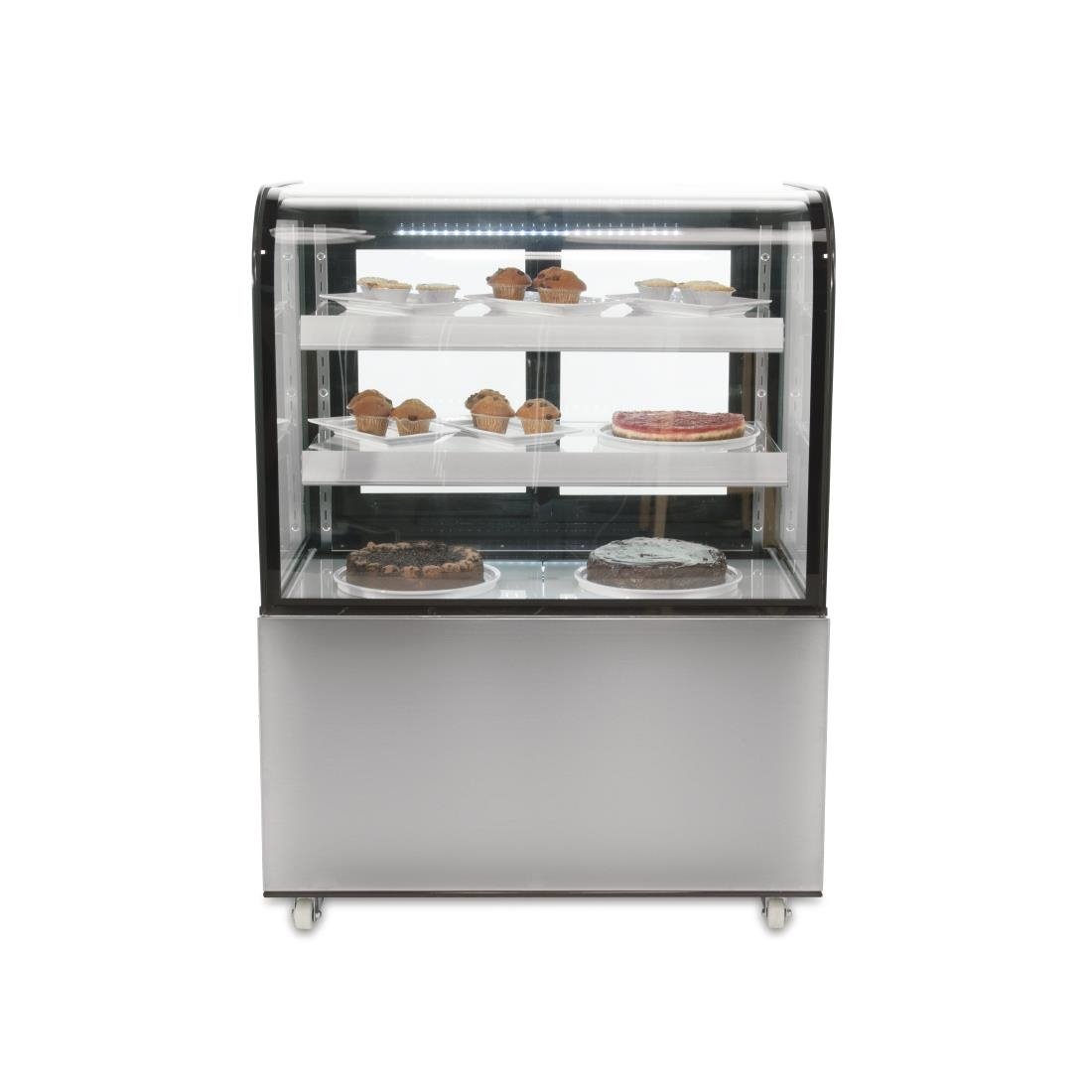 Polar G-serie koelvitrine met gebogen glas 270L