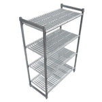 Cambro stelling 183cm hoog 4 schappen - 46cm diep - 137,5cm breed