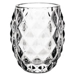 Olympia glazen theelichthouder transparant diamant 7,5cm (6 stuks)
