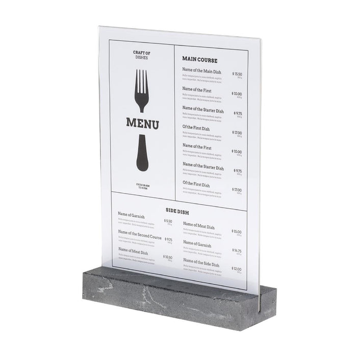 Europel Bordhouder A4 Polystone Antraciet