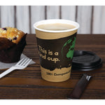Fiesta Compostable composteerbare koffiebekers enkelwandig bruin 34cl (1000 stuks)