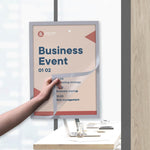 Europel Infolijst / Zelfklevende Set 2 Stuks A3 Zilver