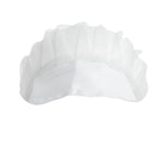 Whites nylon haarnet met klep wit