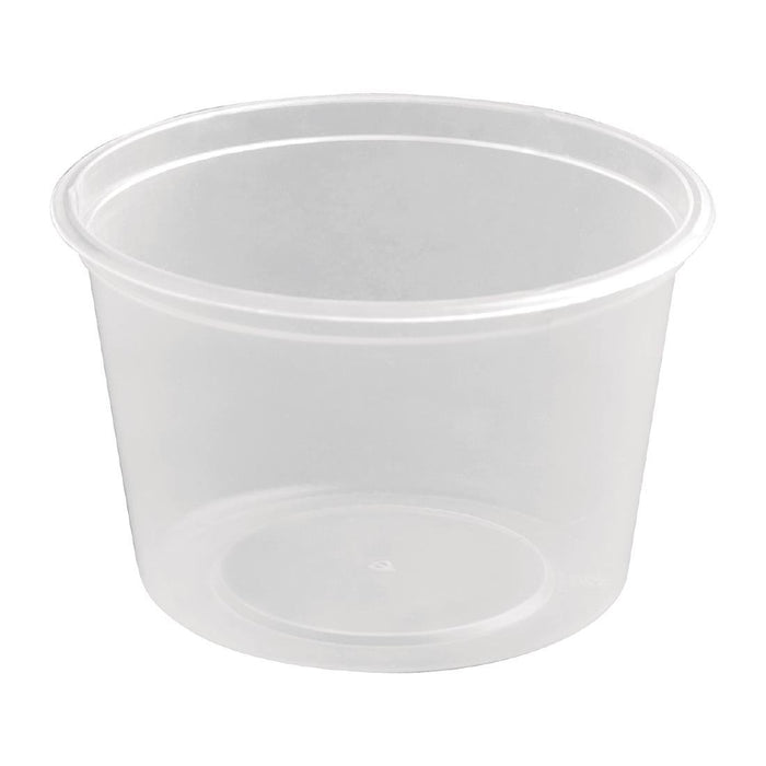 Fiesta recyclebare plastic magnetronbestendige delicatessenpotten 100 ml / 3,5 oz (100 stuks)