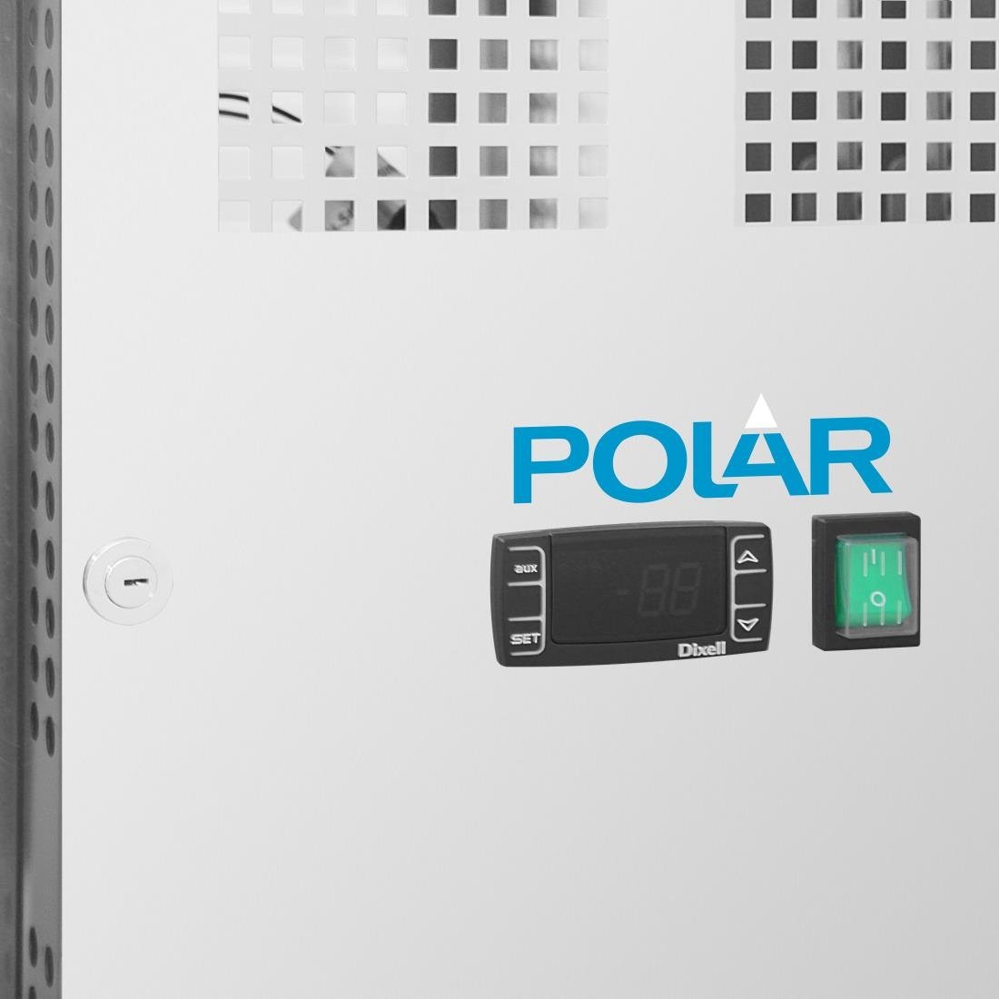 Polar U-serie 3-deurs counter met euronorm opslag 634L