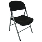 Bolero opklapbare stoelen zwart (2 stuks)