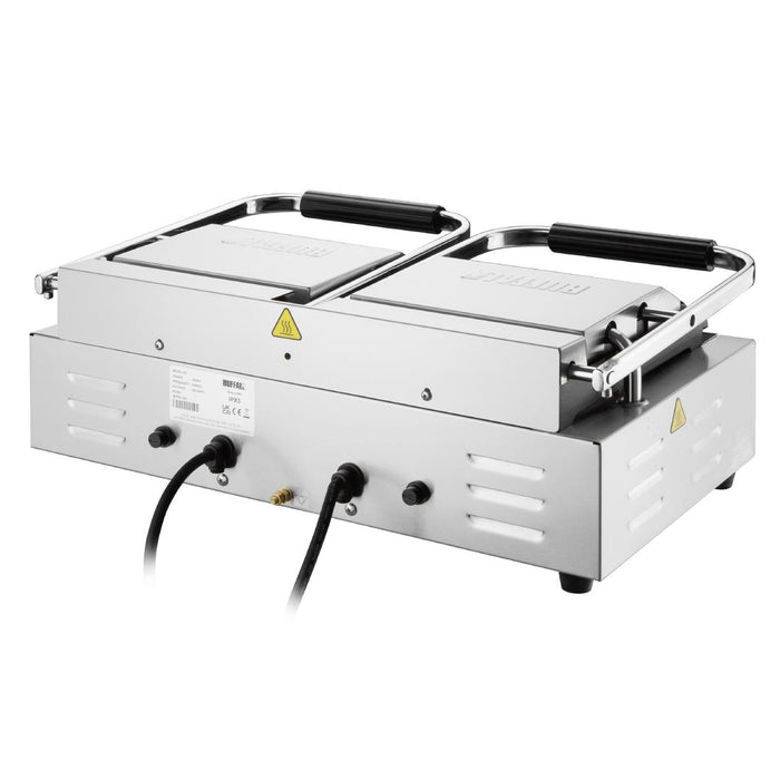 Buffalo Dubbele Contactgrill Platte & Geribbelde Platen