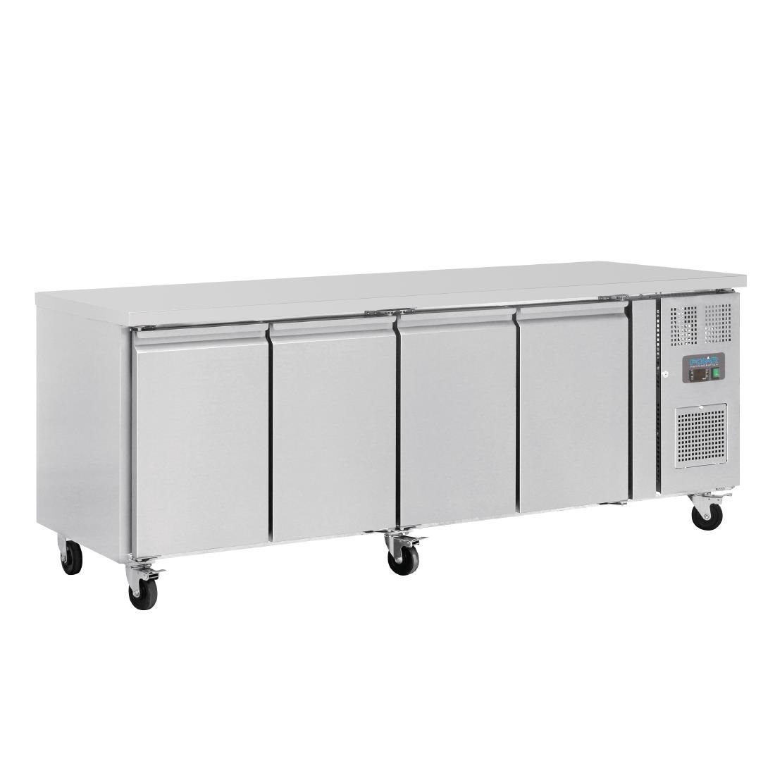 Polar U-serie 4-deurs koelwerkbank 449L
