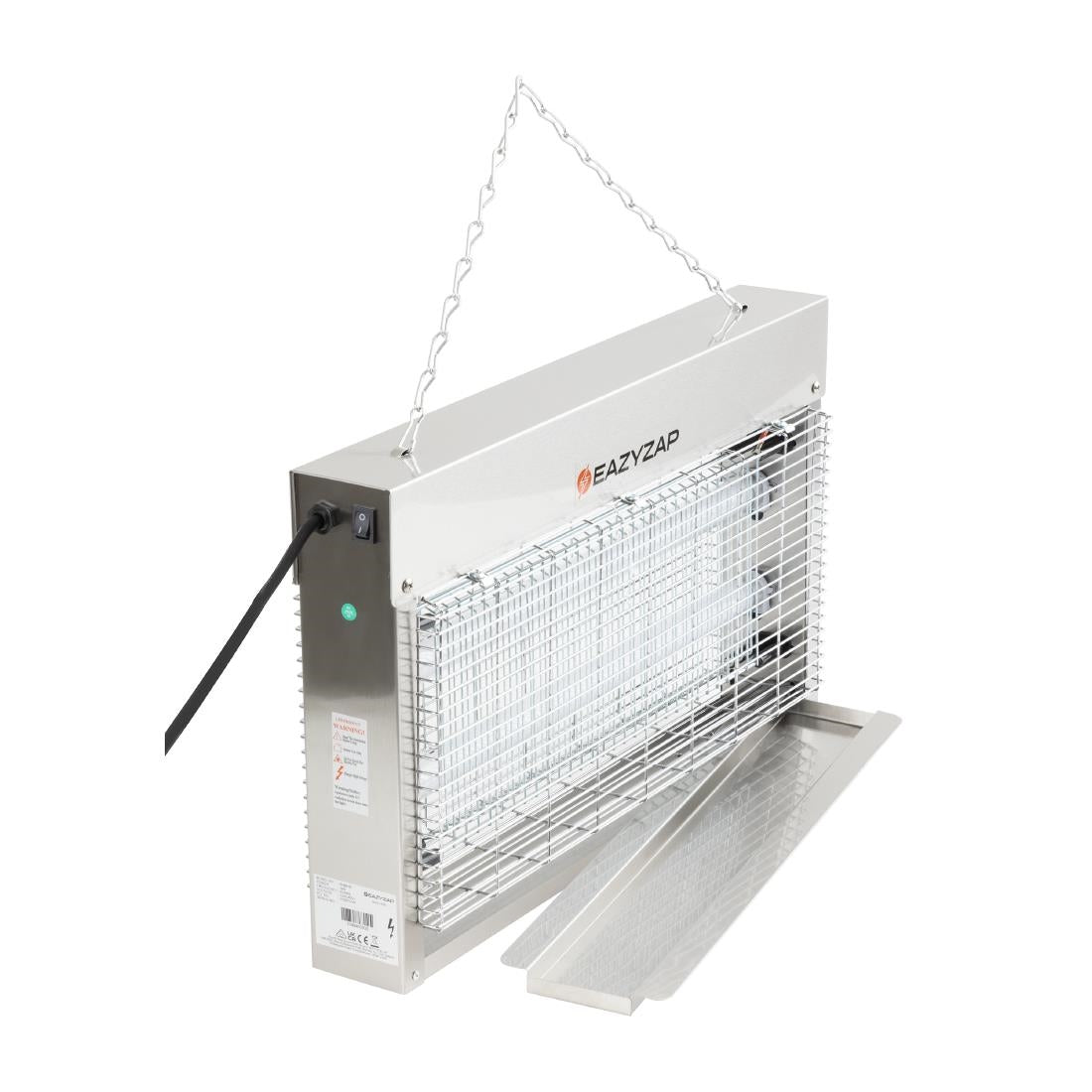 Eazyzap LED insectenverdelger 14W geborsteld RVS