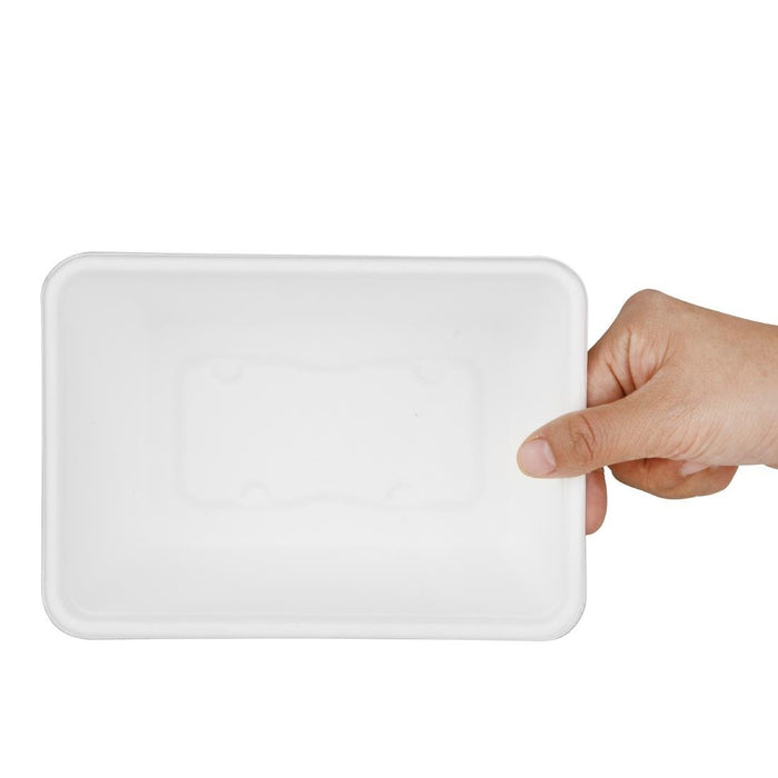 Fiesta Composteerbare Bagasse Voedselcontainer Bases 1000ml (Pakket Van 100)