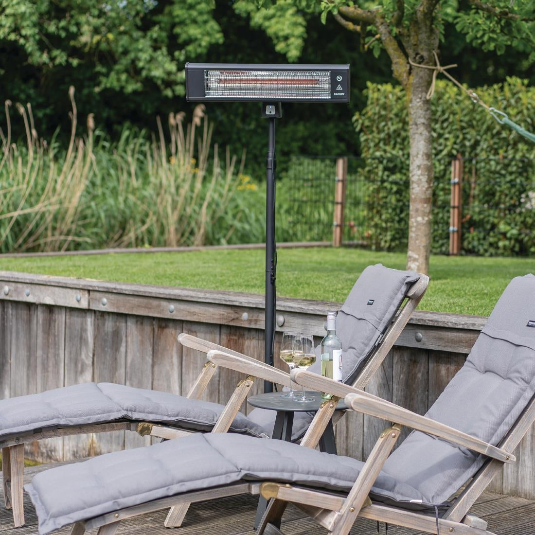 Eurom elektrische terrasverwarmer TH1800S met afstandsbediening