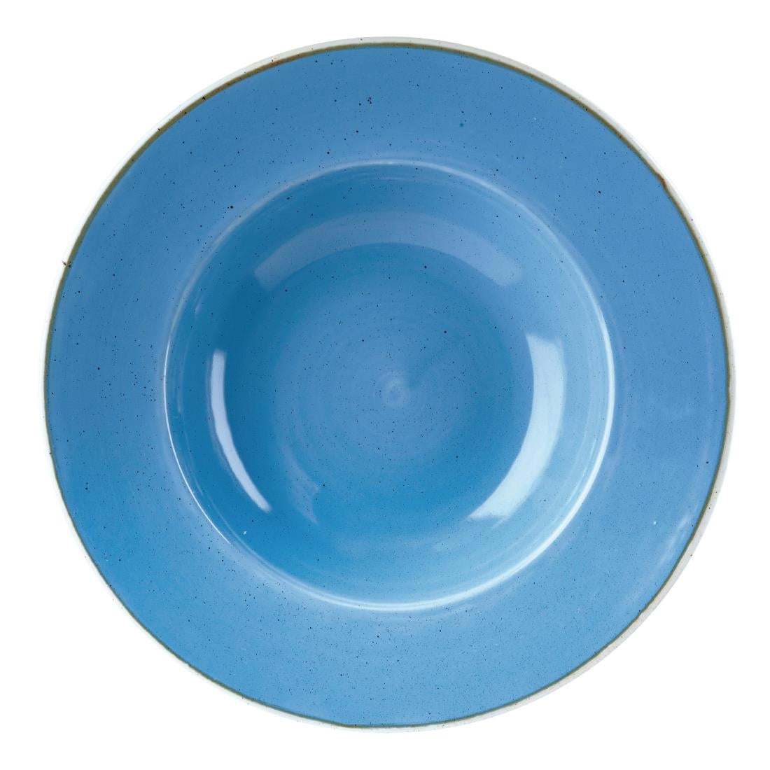 Churchill Stonecast Cornflower Blue Kom Met Brede Rand Large 27.69cm (pak van 12)