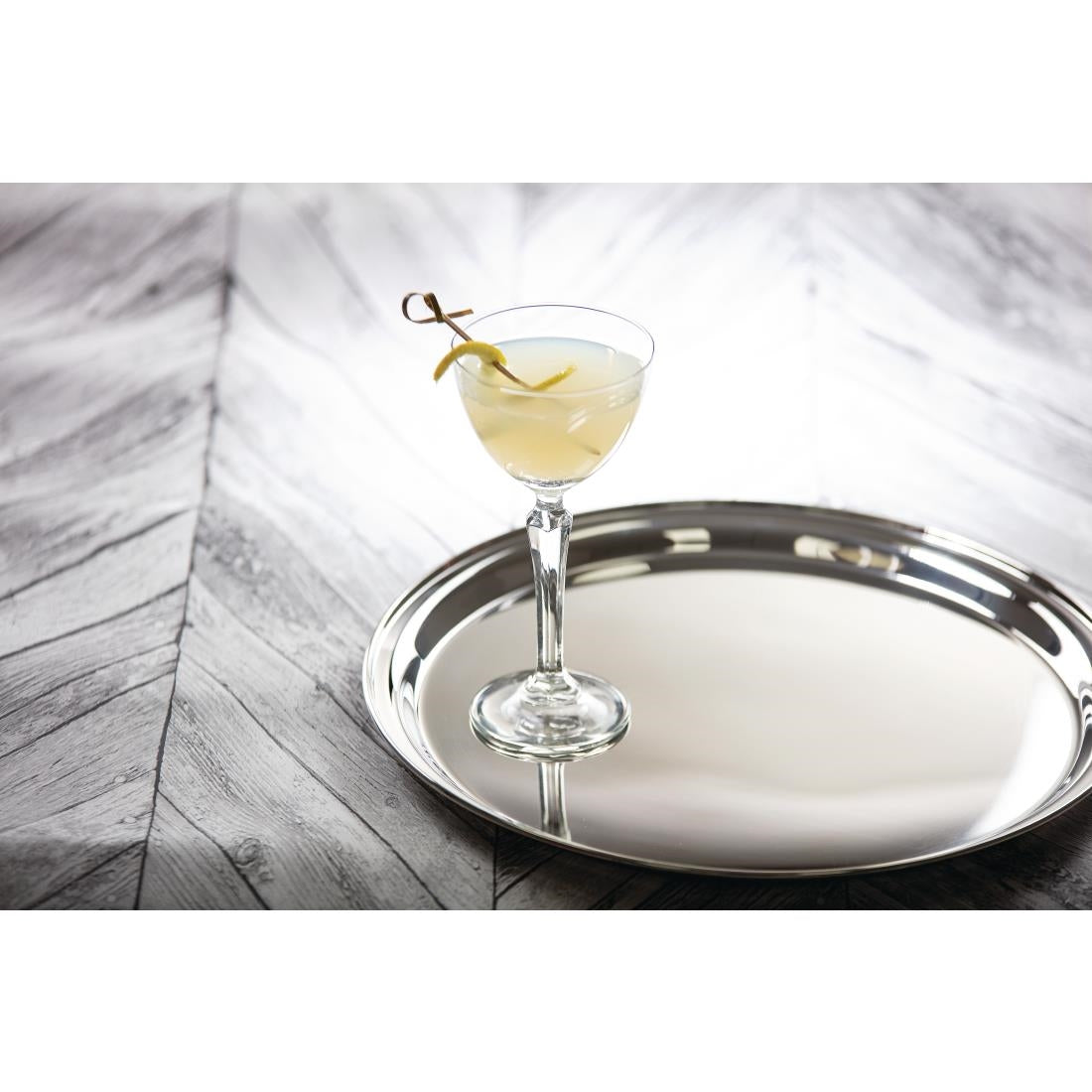 Olympia RVS dienblad rond 30cm