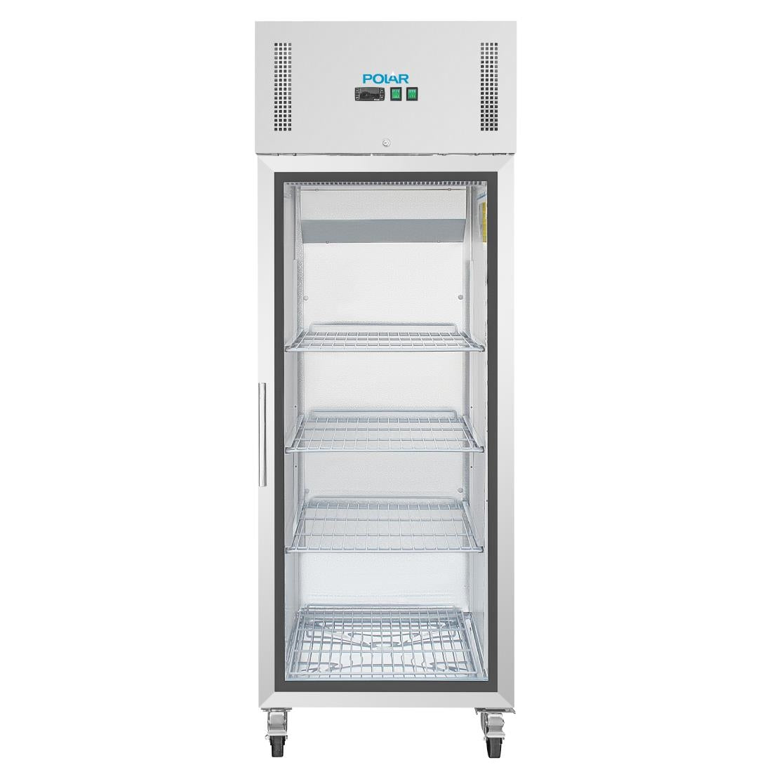 Polar G-serie Gastro 1-deurs koeling met glazen deur 600L