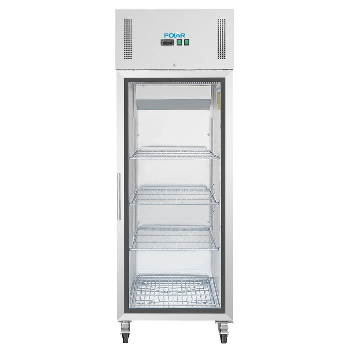 Polar G-serie Gastro 1-deurs koeling met glazen deur 600L