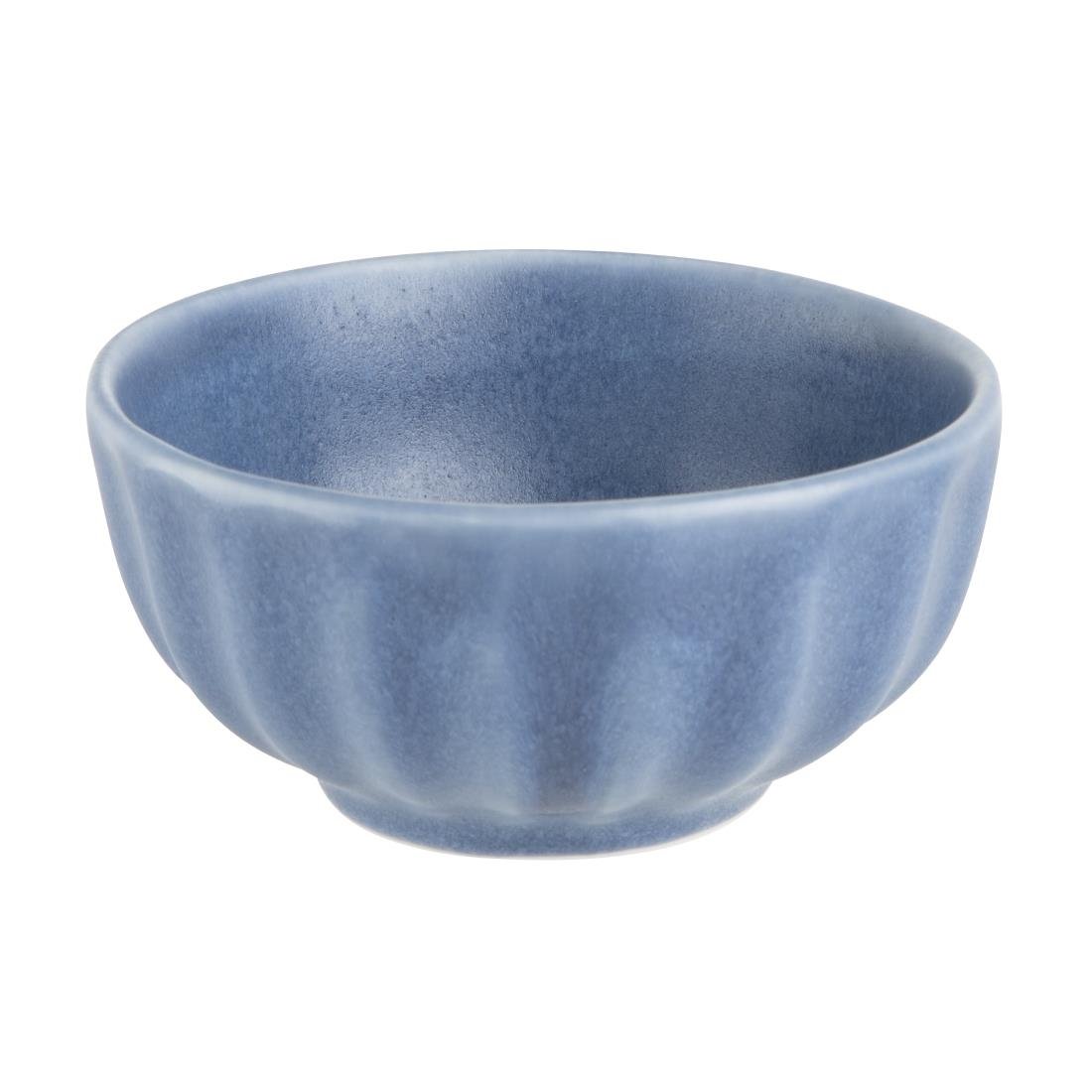 Olympia Corallite Diepe Kommen Blauw 105mm (Set Van 12)