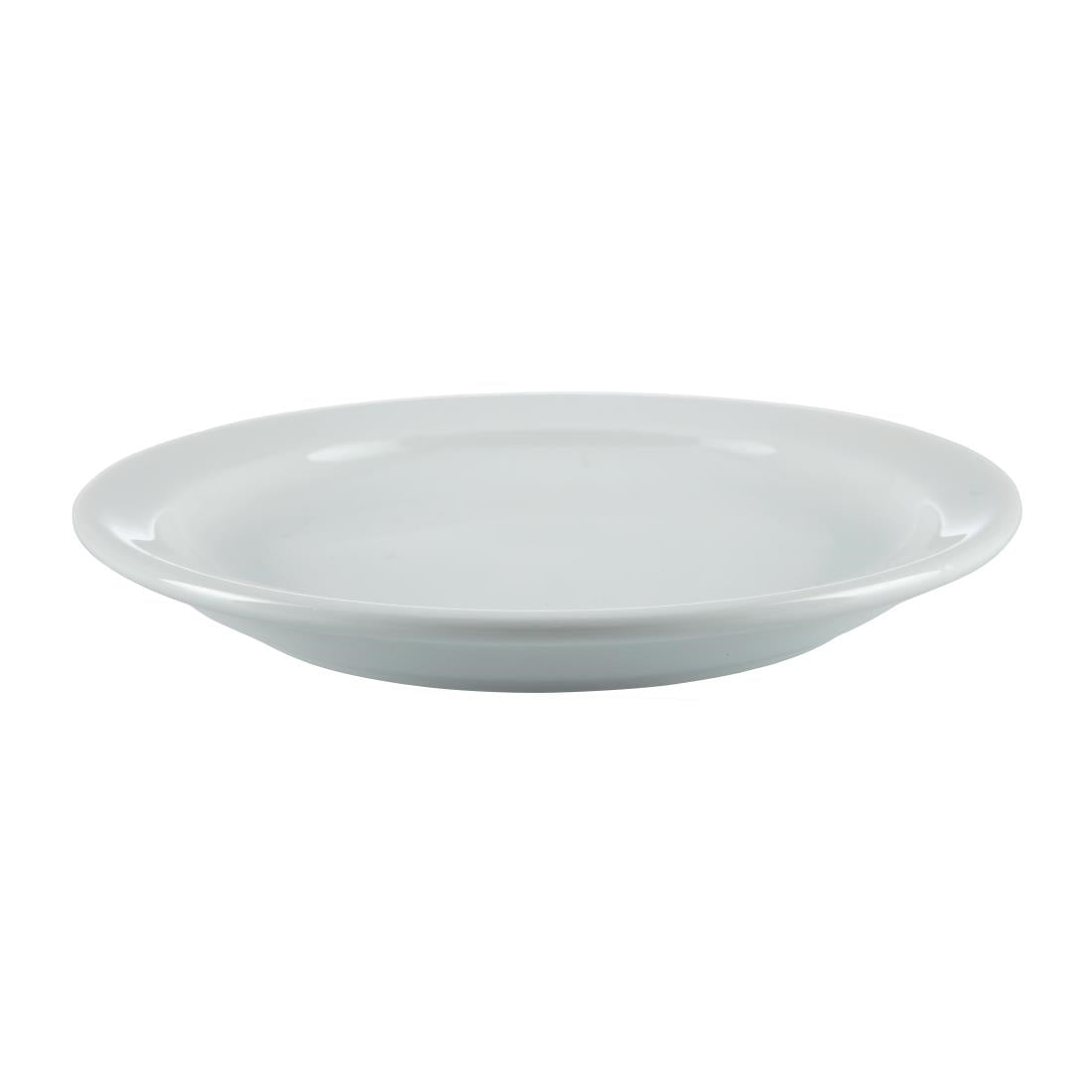 Olympia Whiteware borden met smalle rand 15cm (12 stuks)