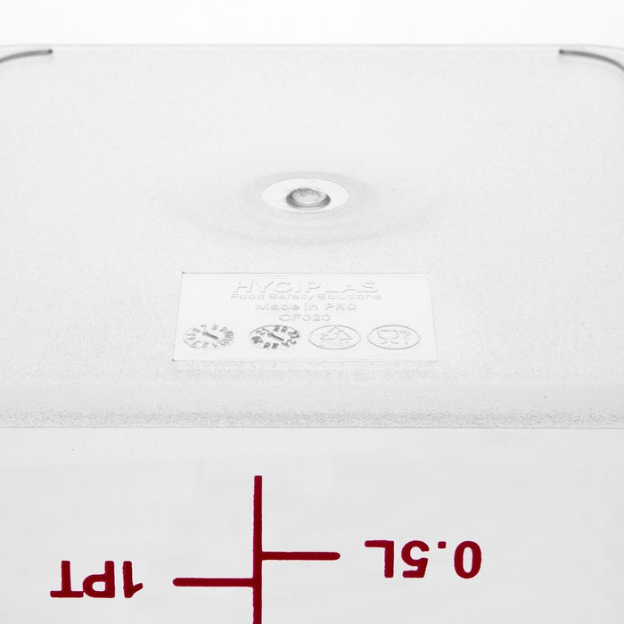 Hygiplas polycarbonaat voedseldoos vierkant 1,5L