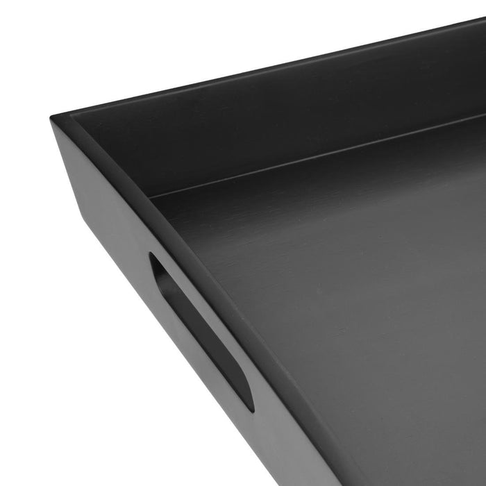 Olympia Bamboe Zwart Groot Dienblad - 510x350x70mm