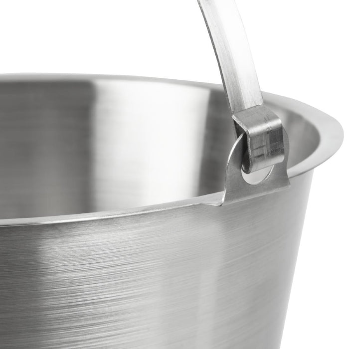 Jantex roestvrijstalen emmer 12ltr