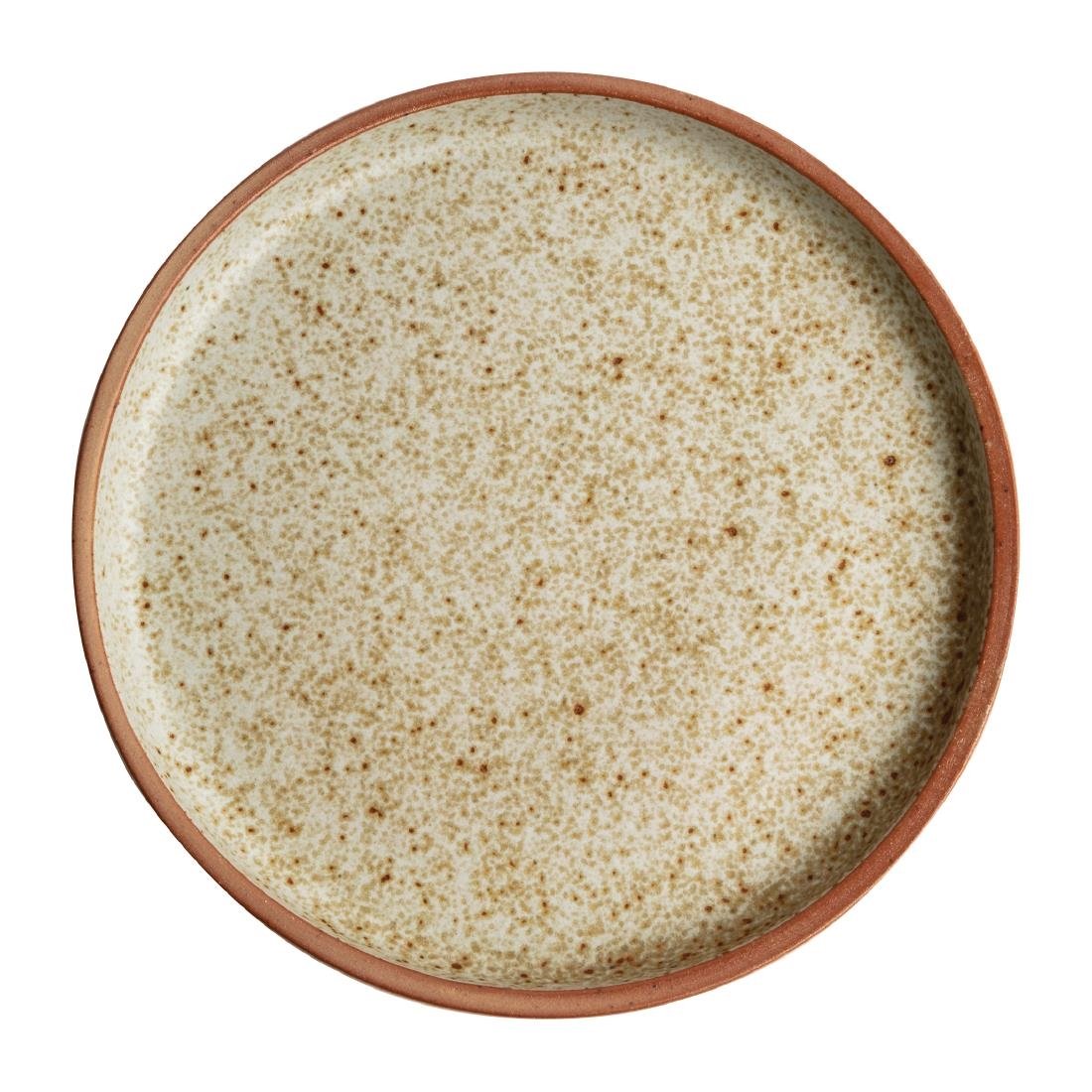 Olympia Canvas platte ronde borden crème 18cm (6 stuks)