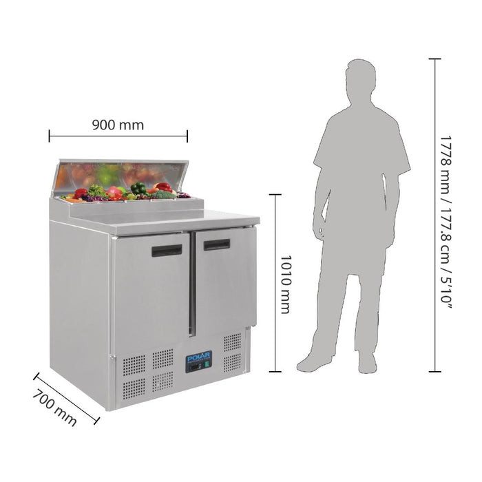Polar G-serie gekoelde saladette 254L