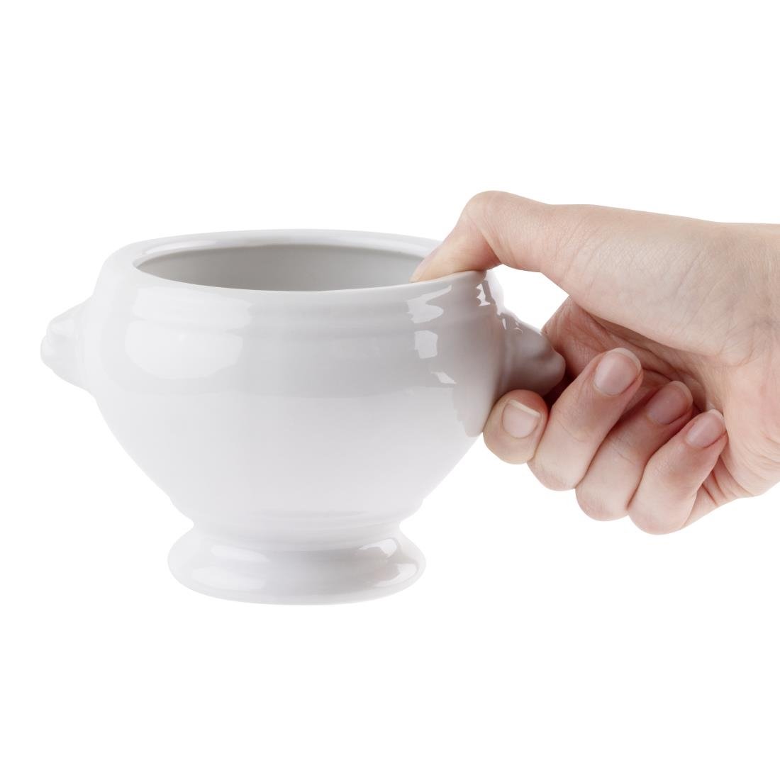Olympia Whiteware soepkom leeuwenkop 47,5cl (6 stuks)
