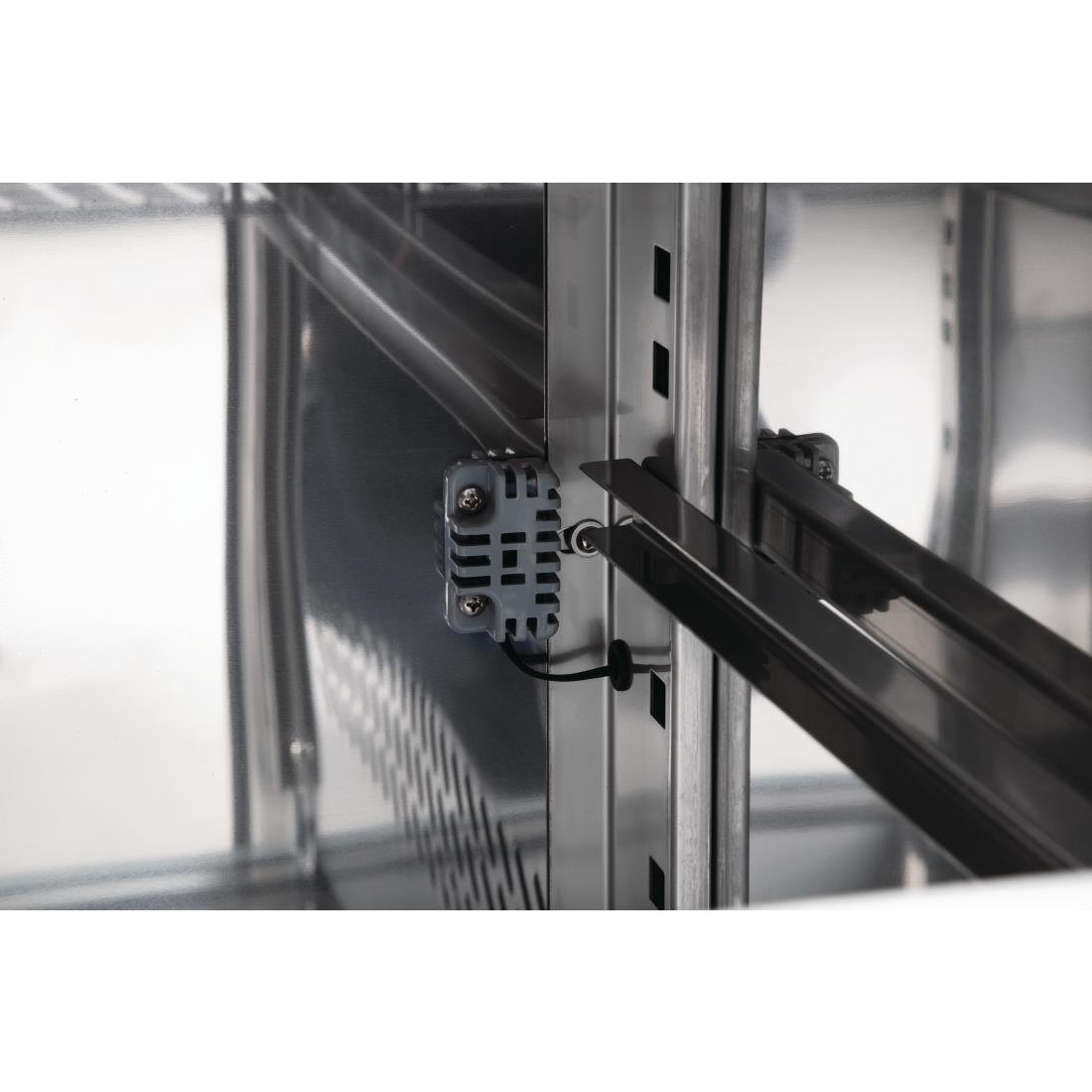 Polar U-Series Driedubbele Deur Aanrecht Koelkast 417Ltr