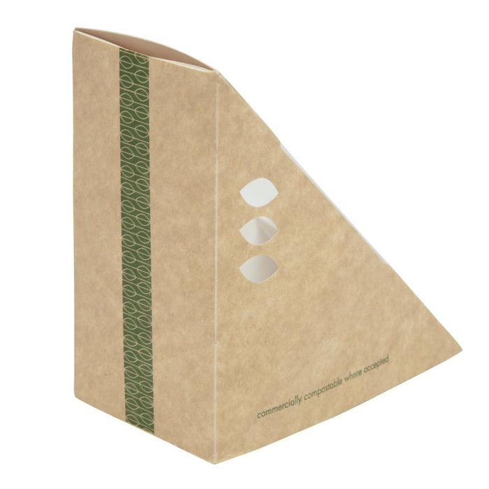 Vegware composteerbare kraft sandwichboxen (500 stuks)