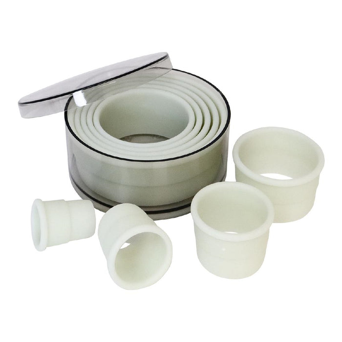 Schneider stekerdoos rond glad (9 stuks)