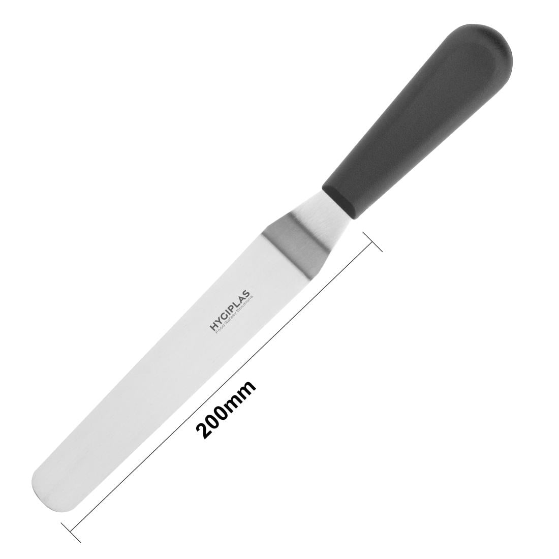 Hygiplas doorgezet paletmes zwart 19cm