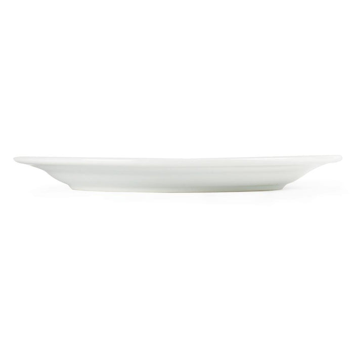 Olympia Whiteware borden met brede rand 25cm (12 stuks)