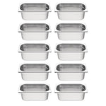 Vogue GN bakken set 10x GN 1/4 (10 stuks)