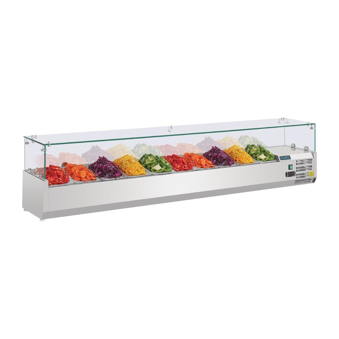 Polar G-serie opzetkoelvitrine 10x GN 1/4