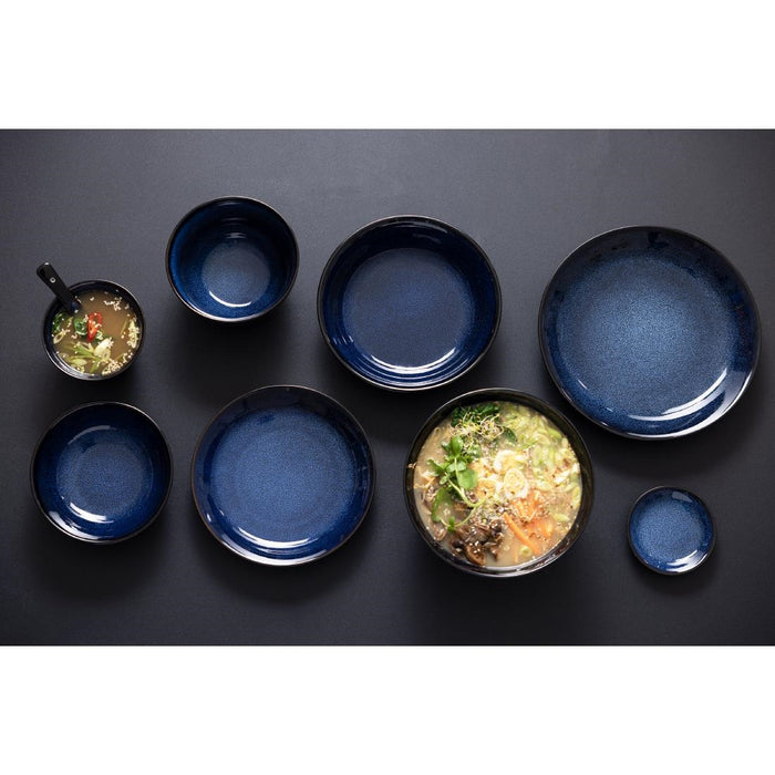 Olympia Luna Midnight Blue Footed Bowls 150 mm (Pak Van 6)