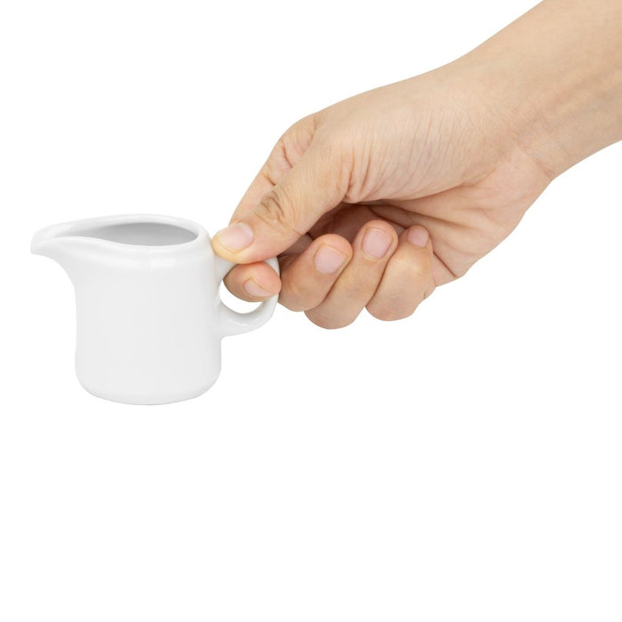 Olympia Whiteware Kan met Handvat - 65ml (Doos 12)