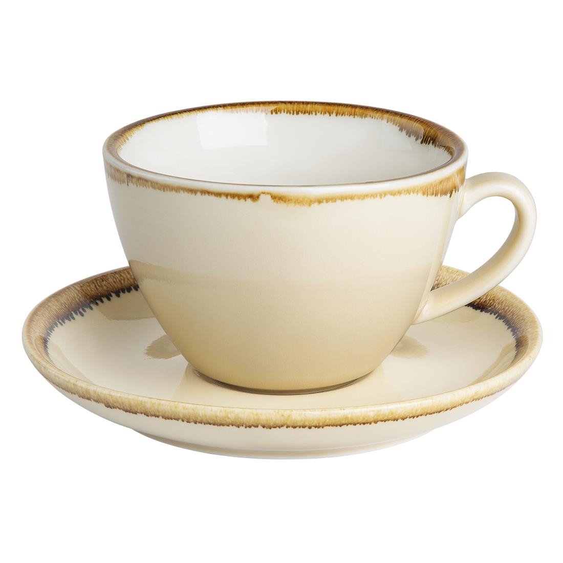 Olympia Kiln cappuccinokopjes zandsteen 34cl (6 stuks)