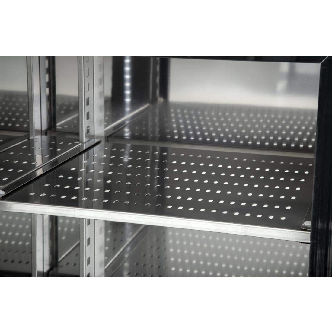 Polar u-serie vier-deurs displaykoeler voor achter de bar