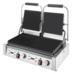 Buffalo Dubbele Contactgrill Platte & Geribbelde Platen
