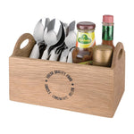 Olympia eikenhouten tafelcaddy 23cm