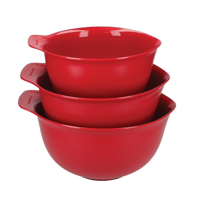 Kitchenaid Mengkommen Empire Rood (Set Van 3)