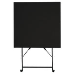 Bolero vierkante stalen klaptafel zwart 60cm