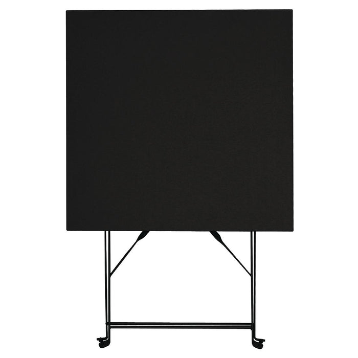 Bolero vierkante stalen klaptafel zwart 60cm