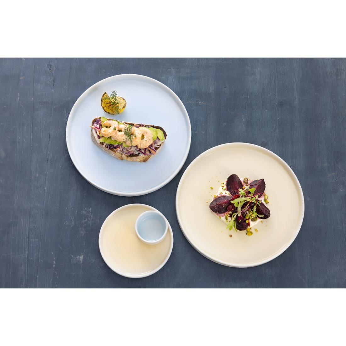 Olympia Fondant borden aqua blauw 270mm (4 stuks)
