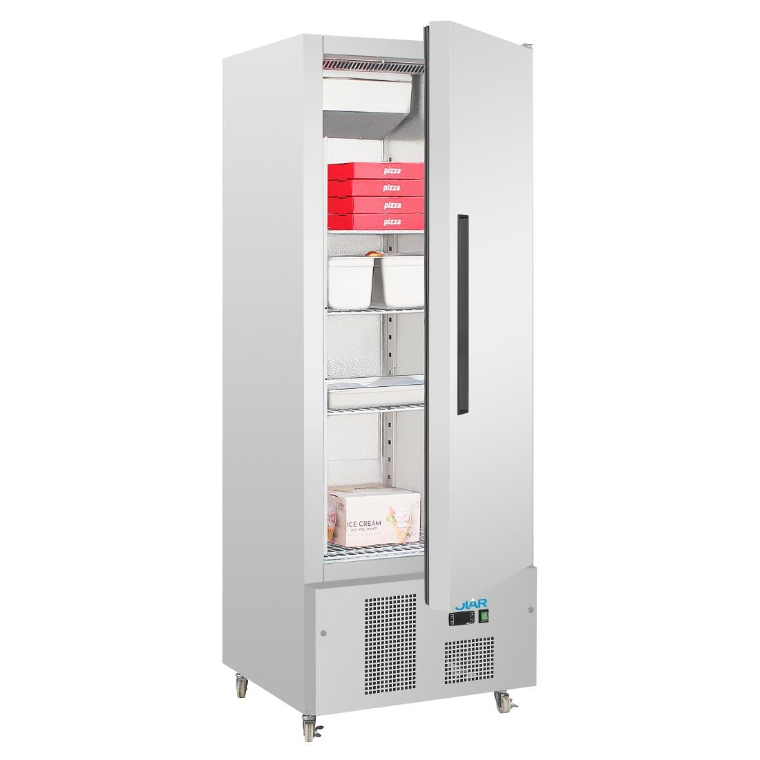 Polar G-serie 1-deurs slimline RVS vriezer 440L