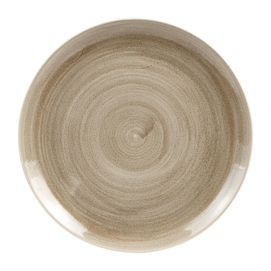 Churchill Stonecast Patina Antique Taupe Coupe Evolve Coupe Bord 32.4cm (pak van 10)