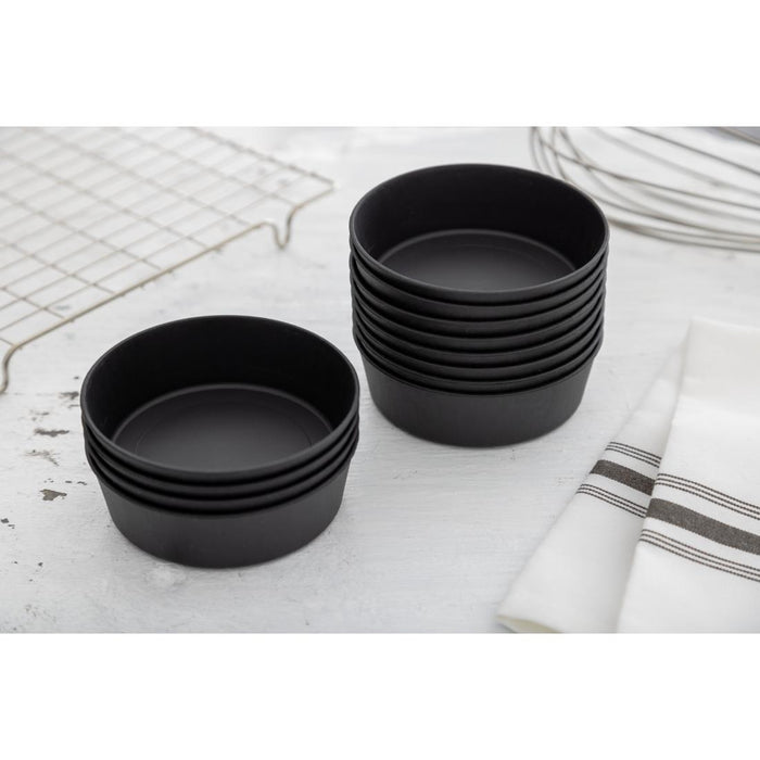 Matfer Bourgeat Exoglass mini-taartvorm glad 10cm (12 stuks)